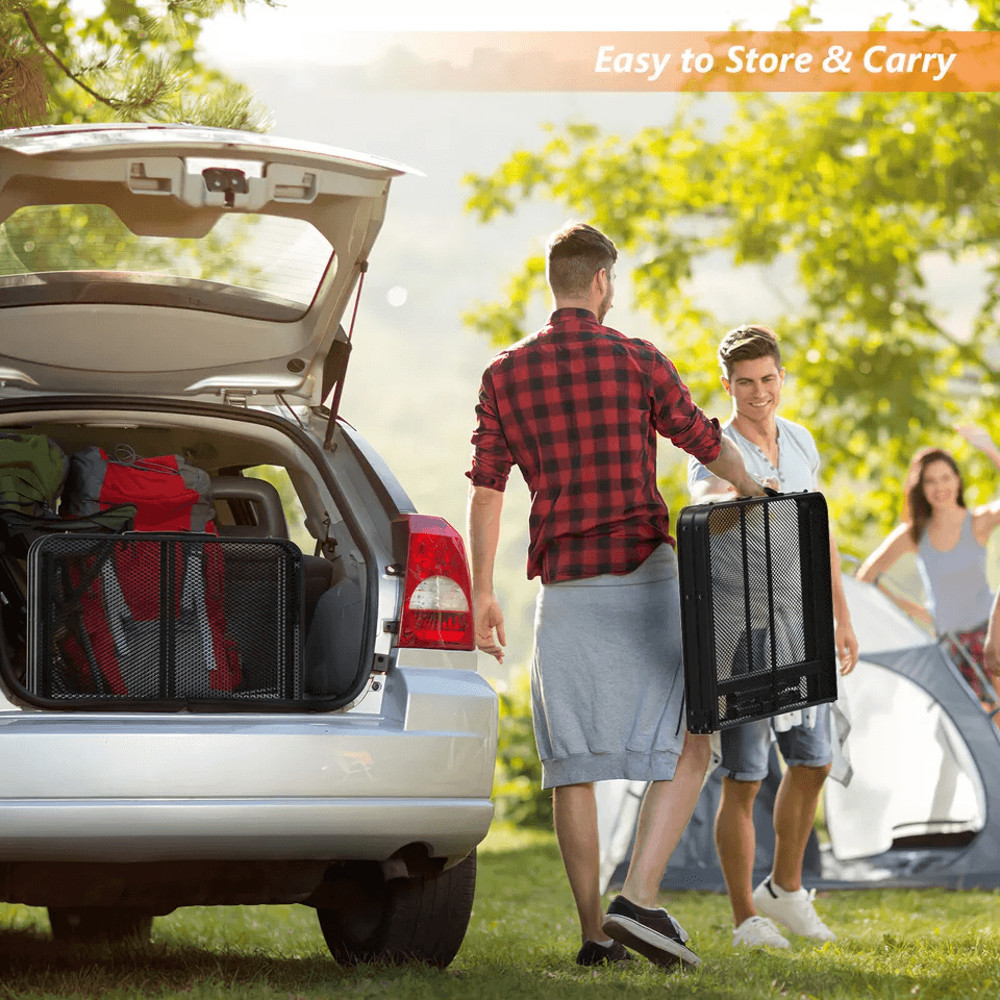 Camping Table Folding Grill Table With Mesh Desktop Portable Aluminum Picnic Table For BBQ Outdoor 3