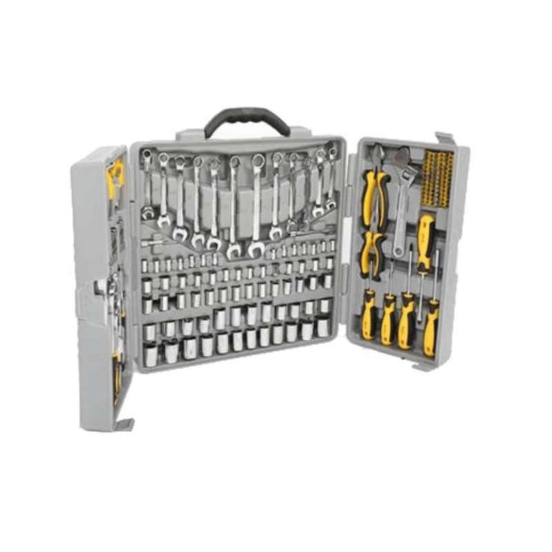 Portable Mechanics Tool Set Complete Wrenches Sockets With Carrying Case 3