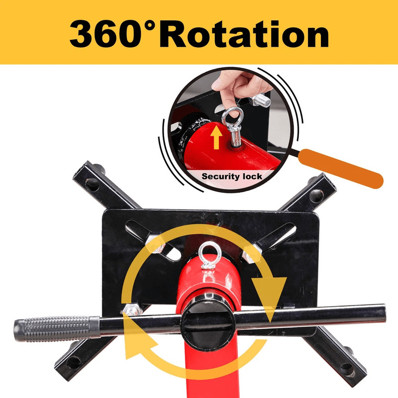 Heavy Duty Engine Motor Stand Hoist Folding Auto Shop Jack For Car Truck Garage Engine Rebuilding 3