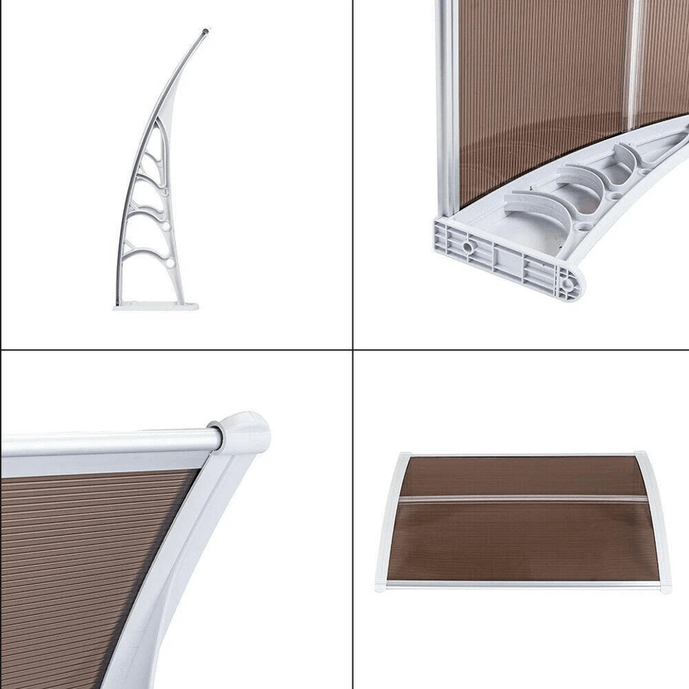 DIY Window Canopy Awning Outdoor Polycarbonate Door  Patio Shelter 3