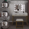 LED Vanity Set With Lighted Mirror Cushioned Stool Dressing Table Makeup Table 2