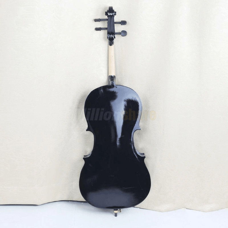 New Size Professional Basswood Black Color Cello Full Set Includes Bag Bow Rosin  Bridge Full Size  8