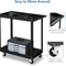 Heavy Duty 2 Tier Rolling Tool Cart Steel Utility Storage For Garage Mechanics 3