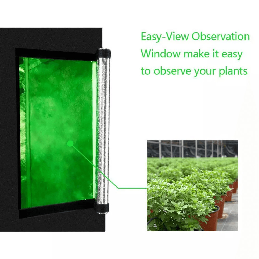 Hydroponic Indoor Grow Tent Mylar Lightproof Durable 4