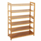 6 Tier Bamboo Shoe Rack Wooden Entryway Storage Shelf Organizer 1