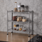 Multipurpose 3 Tier Spice Rack Freestanding Metal Storage Shelf For Kitchen Bathroom 0