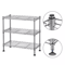 Multipurpose 3 Tier Spice Rack Freestanding Metal Storage Shelf For Kitchen Bathroom 2