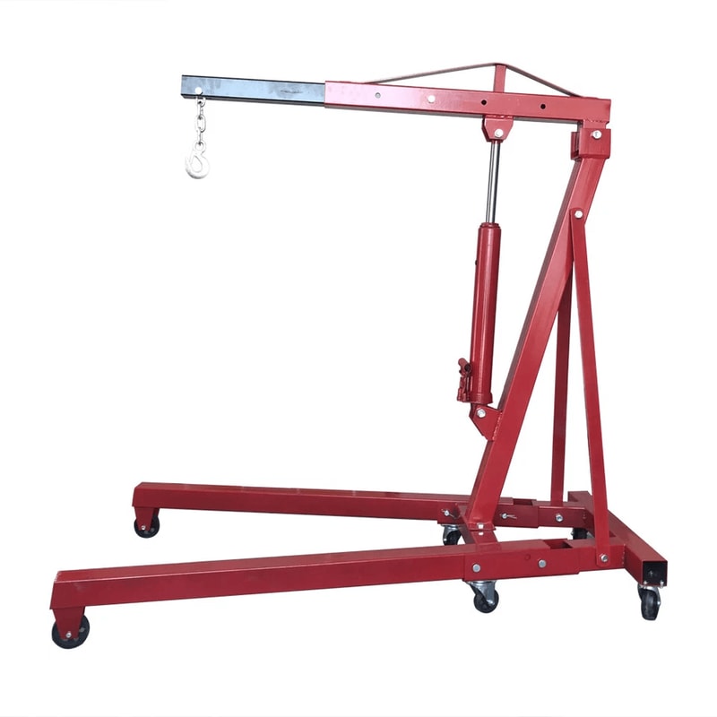 Engine Hoist Cherry Picker Crane Lift With Load Leveler Heavy Duty Folding Shop Crane 1