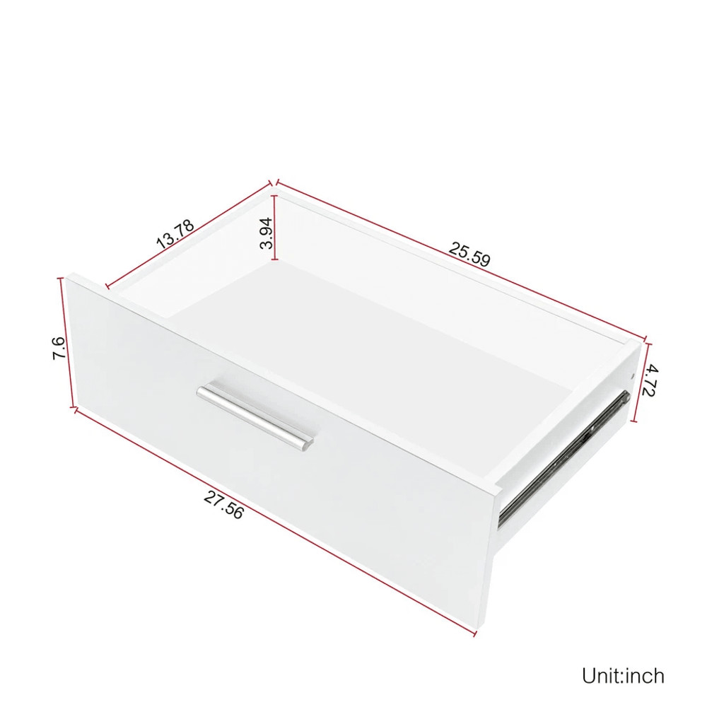 8 Drawer Dresser For Bedroom Wooden Storage Cabinet Chest Organizer 4