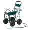 HeavyDuty Garden Metal Hose Reel Cart With Storage Basket 300ft Capacity 10 Pneumatic Wheels For Y 2
