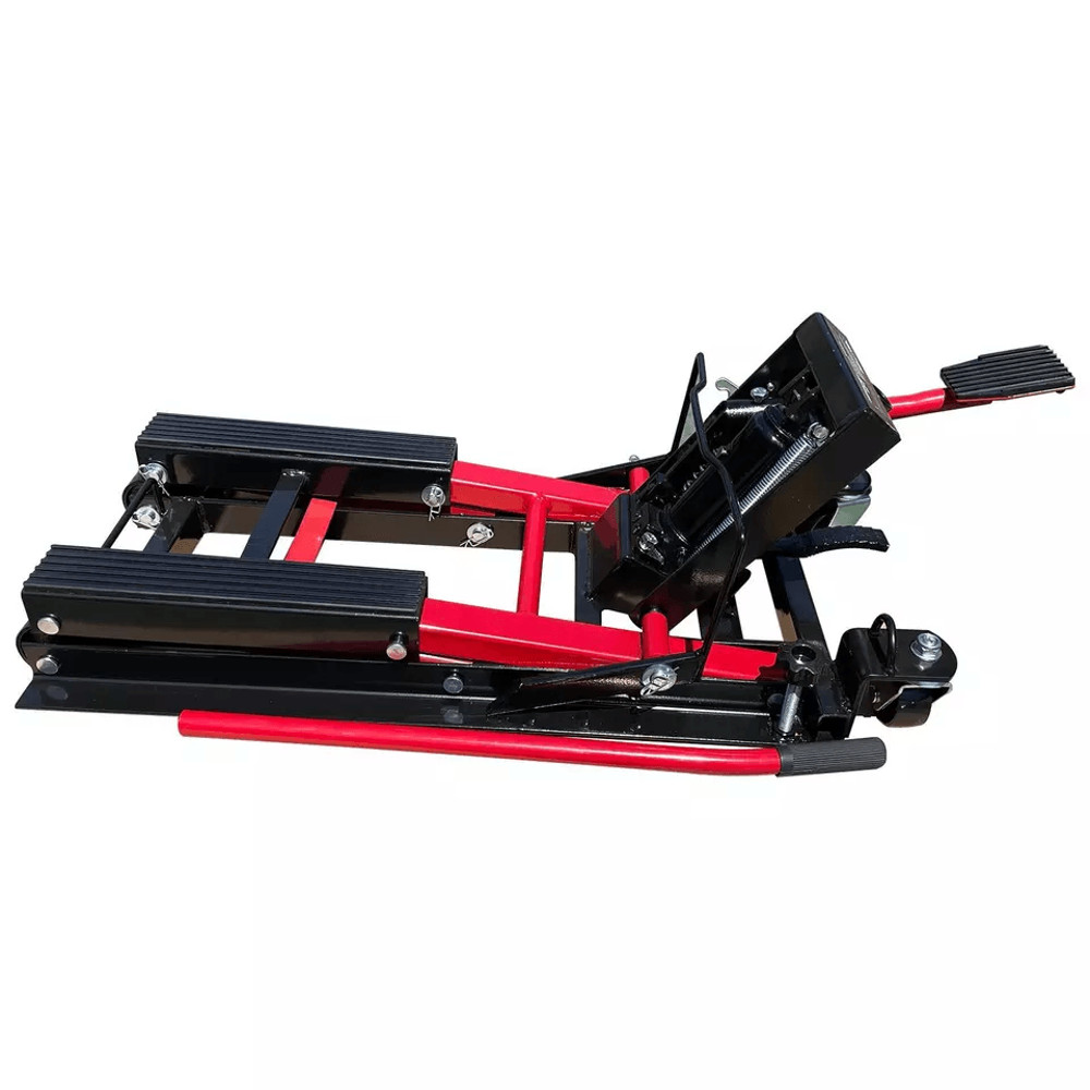 Hydraulic Motorcycle Dirt Bike ATV Scissor Lift Jack Hoist Stand 1500lb Capacity HeavyDuty Steel 1