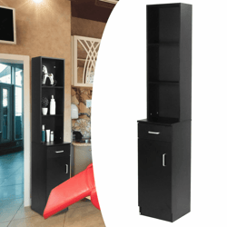 new salon cabinet hair styling station, barber shelf table with storage for spa equipment