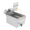 1700W Electric Deep Fryer 12L Stainless Steel Restaurant Fry Basket Professional Countertop Oil Fry 2