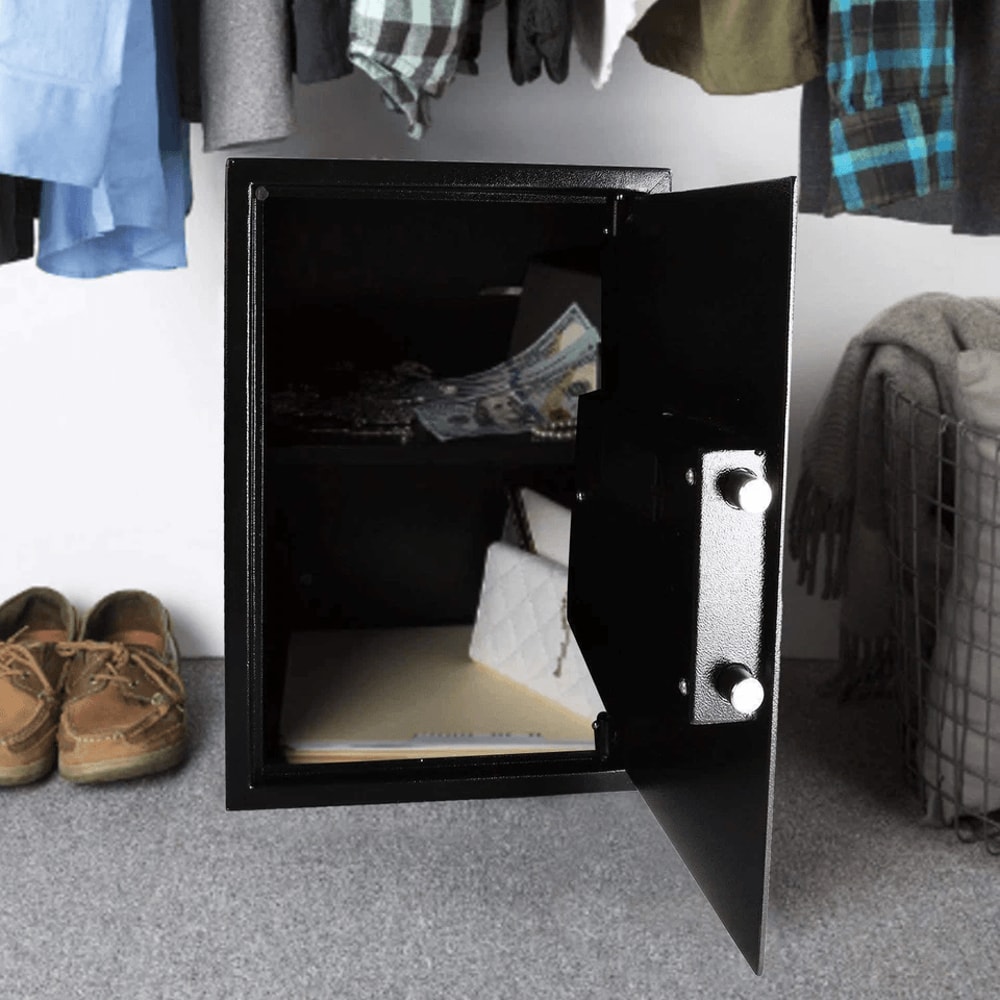 Home Digital Electronic Keypad Lock Depository Safe Box Steel Security Gun Lock Compact Durable 3