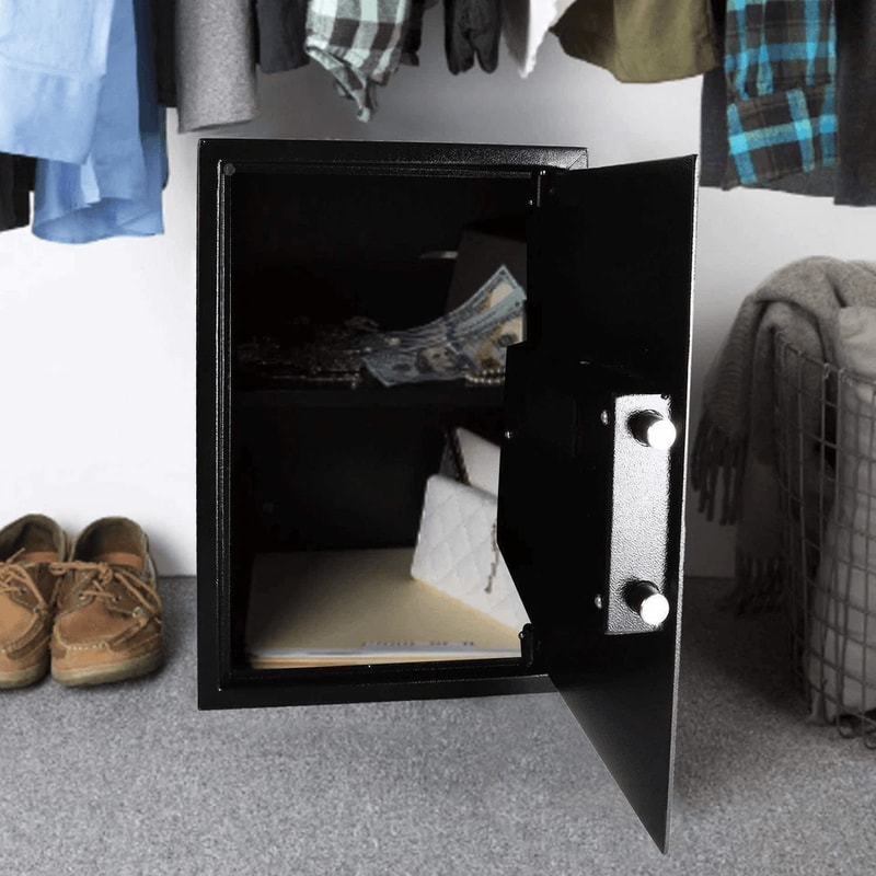 Home Digital Electronic Keypad Lock Depository Safe Box Steel Security Gun Lock Compact Durable 3