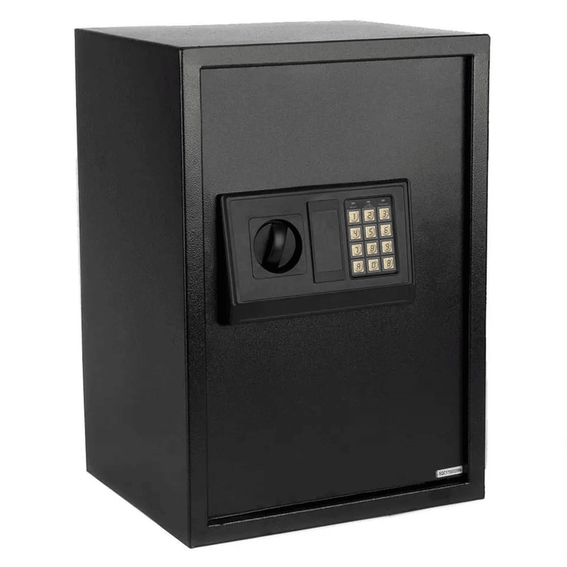 Home Digital Electronic Keypad Lock Depository Safe Box Steel Security Gun Lock Compact Durable 0
