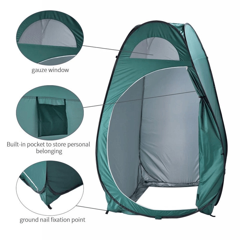 Portable Pop Up Toilet  Shower Tent Outdoor Changing Room Shelter 1