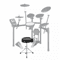 Adjustable Drum Throne Padded Stool HeavyDuty Motorcycle Style Drum Chair For Musicians Concerts An 4