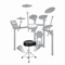 Adjustable Drum Throne Padded Stool HeavyDuty Motorcycle Style Drum Chair For Musicians Concerts An 4