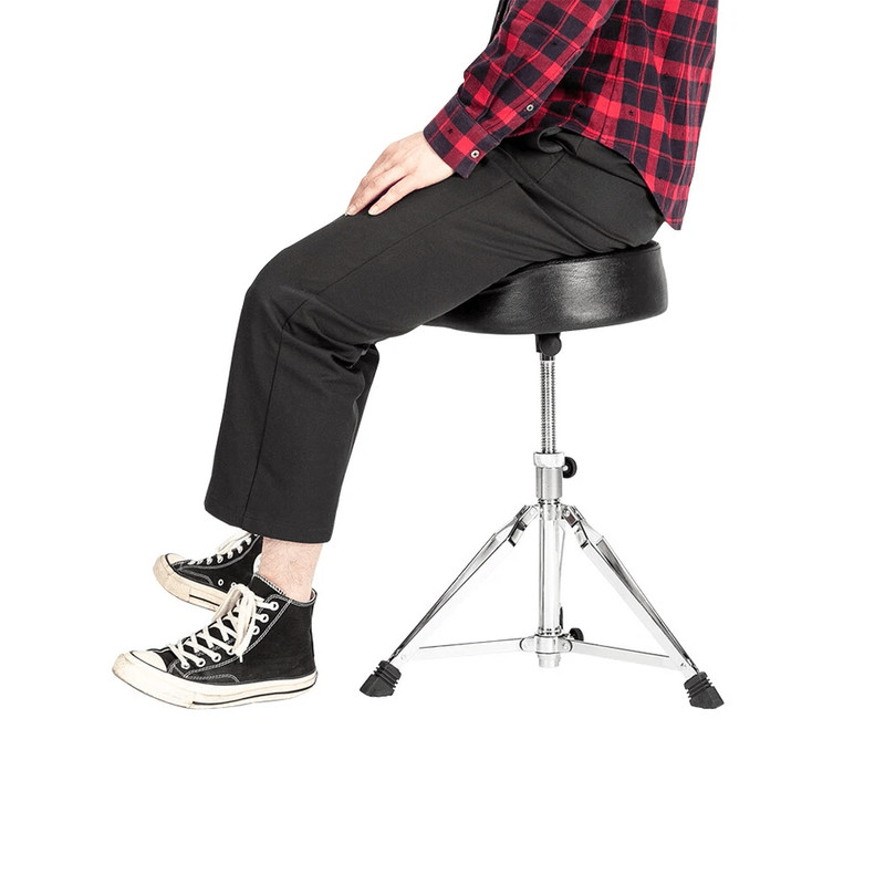 Adjustable Drum Throne Padded Stool HeavyDuty Motorcycle Style Drum Chair For Musicians Concerts An 1