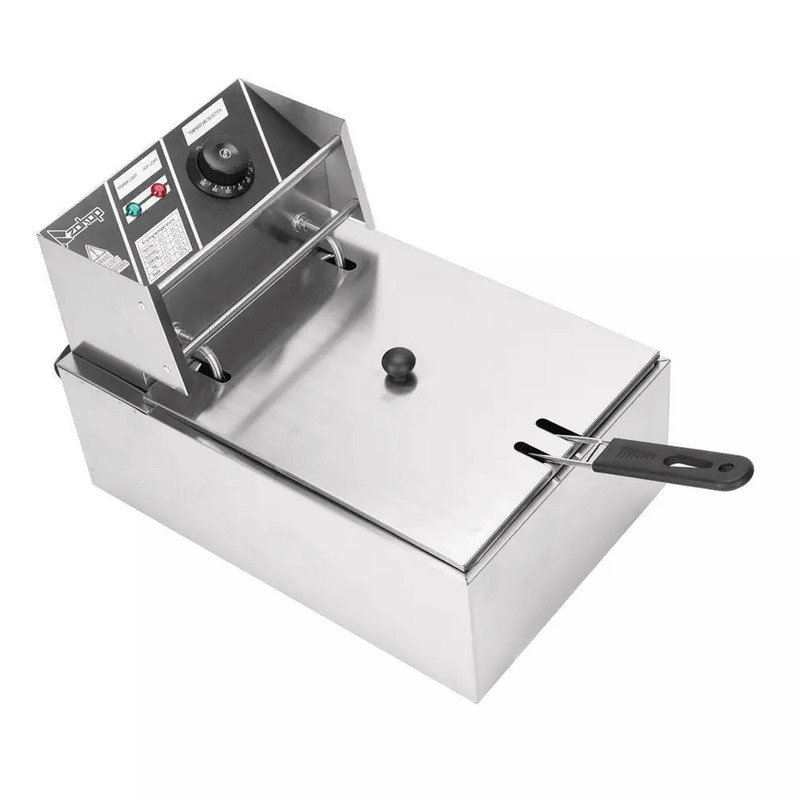 Electric Deep Fryer Commercial Stainless Steel Fryer For Restaurant  Home Use Countertop Frying Mac 1