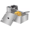 Electric Deep Fryer Commercial Stainless Steel Fryer For Restaurant Home Use Countertop Frying Mac 3