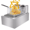 Electric Deep Fryer Commercial Stainless Steel Fryer For Restaurant  Home Use Countertop Frying Mac 4