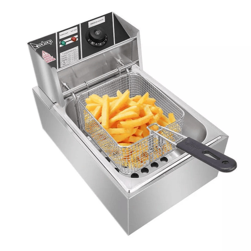 Electric Deep Fryer Commercial Stainless Steel Fryer For Restaurant  Home Use Countertop Frying Mac 5