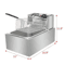 Electric Deep Fryer Commercial Stainless Steel Fryer For Restaurant  Home Use Countertop Frying Mac 10