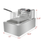 Electric Deep Fryer Commercial Stainless Steel Fryer For Restaurant Home Use Countertop Frying Mac 10