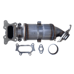 high-performance catalytic converter for honda civic, epa compliant stainless steel exhaust upgrade