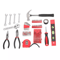 136pcs Red Household Tool Kit With Case Complete Mechanics Tool Set For Home Repairs DIY Projects 1