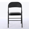 Home Dinner Fabric Padded Seat Metal Frame Folding Chairs Portable SpaceSaving Comfortable Dining S 4