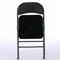 Home Dinner Fabric Padded Seat Metal Frame Folding Chairs Portable SpaceSaving Comfortable Dining S 2