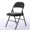 Home Dinner Fabric Padded Seat Metal Frame Folding Chairs Portable SpaceSaving Comfortable Dining S 3