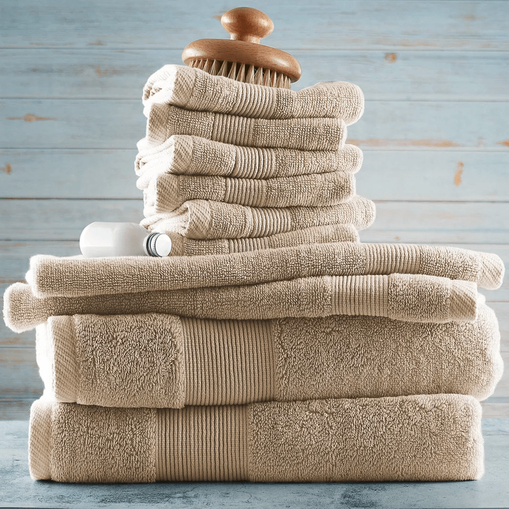 Luxury GSM Cotton Towel Set Bath Hand Towels  Washcloths 2