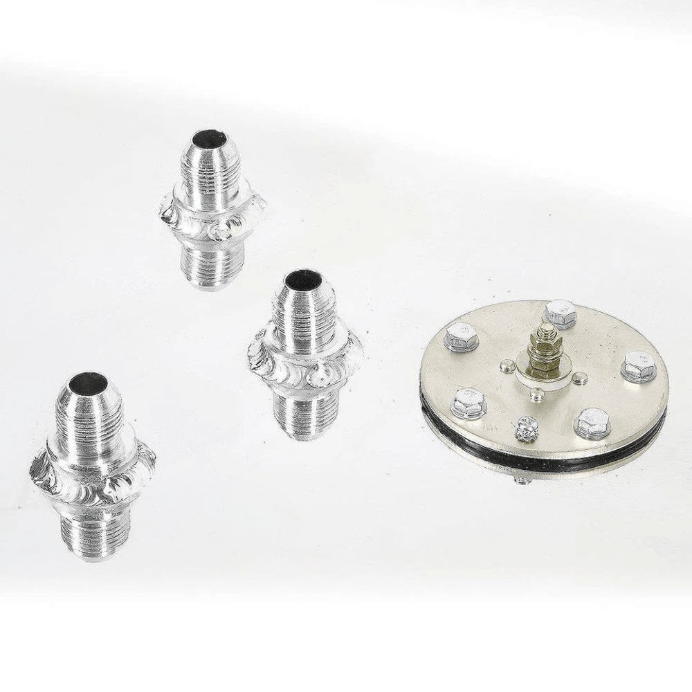 Aluminum RacingDrift Fuel Cell Gas Tank With Cap Level Sender Lightweight Universal Fuel Reservoir 2