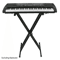 Electric Keyboard Piano Stand Dual XBrace HeavyDuty Adjustable Double Tube Folding Stand For Digit 1