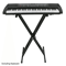 Electric Keyboard Piano Stand Dual XBrace HeavyDuty Adjustable Double Tube Folding Stand For Digit 1