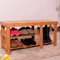 Hot Shoe Rack Bench Hallway Storage Organizer Bamboo Entryway Furniture With Seat And Boots Compart 1