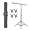 K TShape Photography Adjustable Backdrop Support Stand Kit Height Crossbar Portable With Clamps Car 6