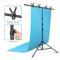 K TShape Photography Adjustable Backdrop Support Stand Kit Height Crossbar Portable With Clamps Car 0