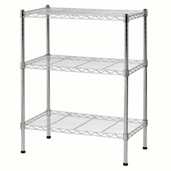 wire shelving rack shelf adjustable unit, garage storage organizer for home, kitchen & utility use