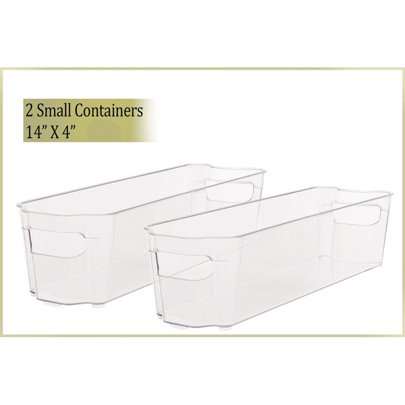 Stackable Refrigerator Organizer Bins Fridge Storage Containers Set With Magnetic Whiteboard For Ki