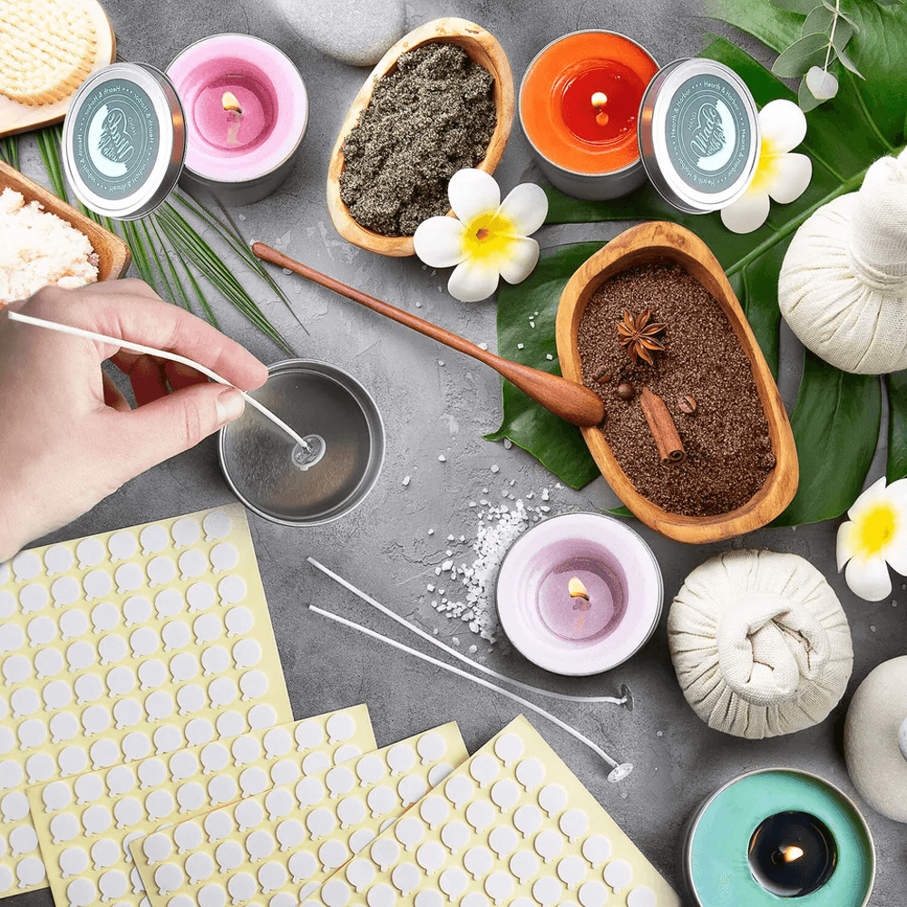 DIY Soy Wax Candle Making Kit Natural Soy Wax Flakes Cotton Wicks Centering Tools Complete Candle M 2