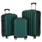20 24 28 Luggage Travel Set ABS Hard Shell Trolley Suitcases With TSA Lock Green Spinner Luggage 7