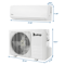 HighEfficiency BTU Ductless Mini Split AC Heat Pump SEER Inverter System 4