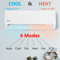 HighEfficiency BTU Ductless Mini Split AC Heat Pump SEER Inverter System 1