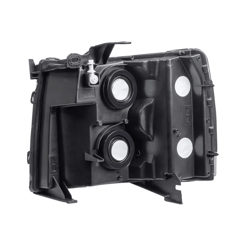 Headlights Headlamps Black Clear For 0713 Chevy Silverado 1500 2500HD 3500HD 5