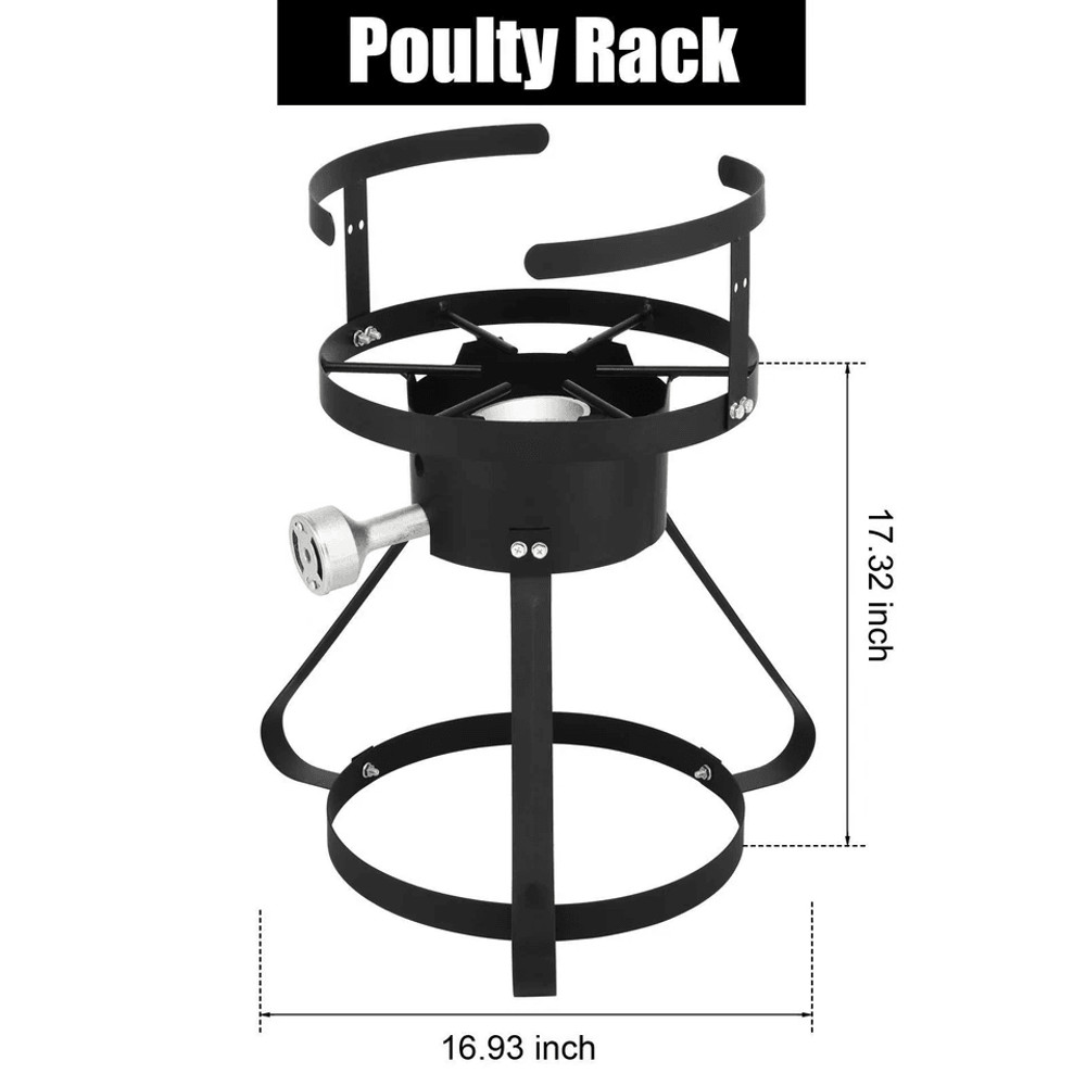 Gas Turkey Fryer Outdoor Propane Cooker With Aluminum Pot  Basket 6